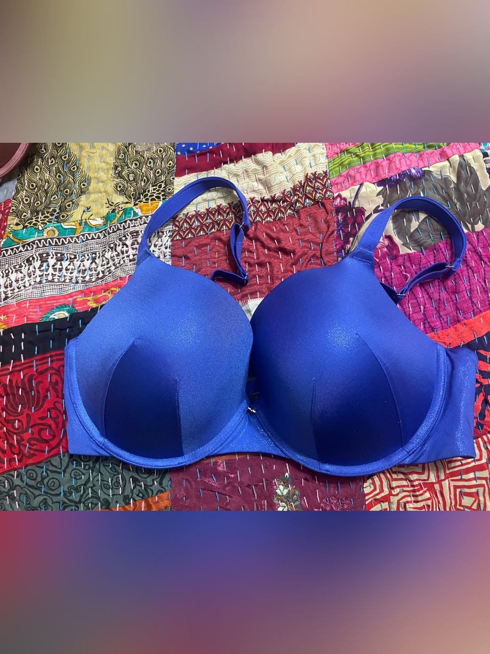 Savage X Fenty Plus Royal Blue Push-Up Bra